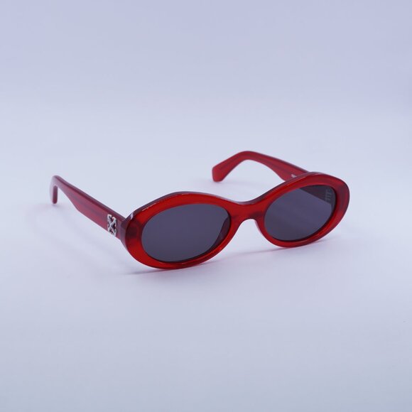 ?️New Off-White OERI13G EDISON 2507 Sunglasses - Red Frame, Grey Lenses main image 10